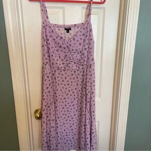 Torrid Purple Sleeveless Sundress Midi